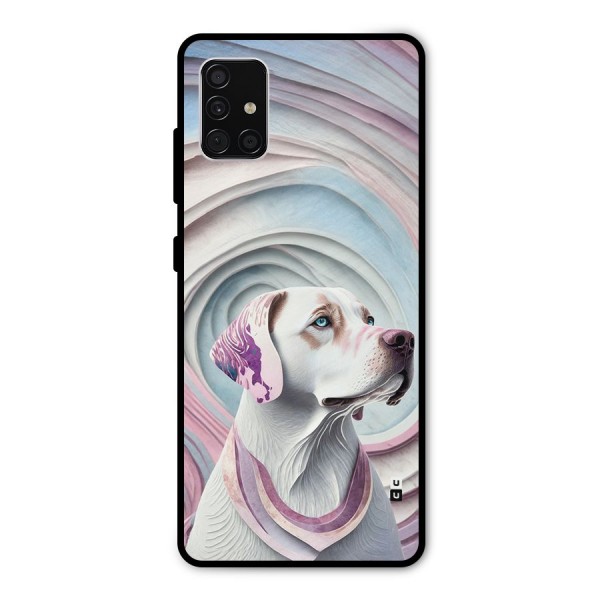 Eye Dog illustration Metal Back Case for Galaxy A51