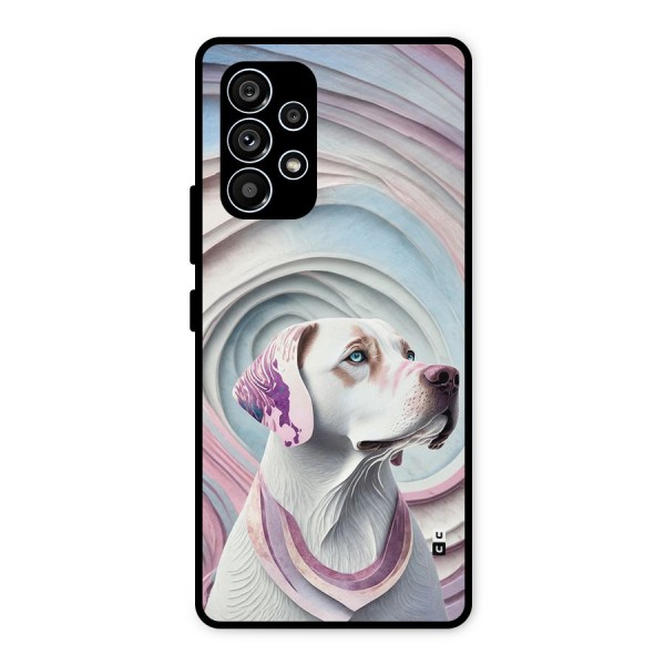 Eye Dog illustration Metal Back Case for Galaxy A53 5G