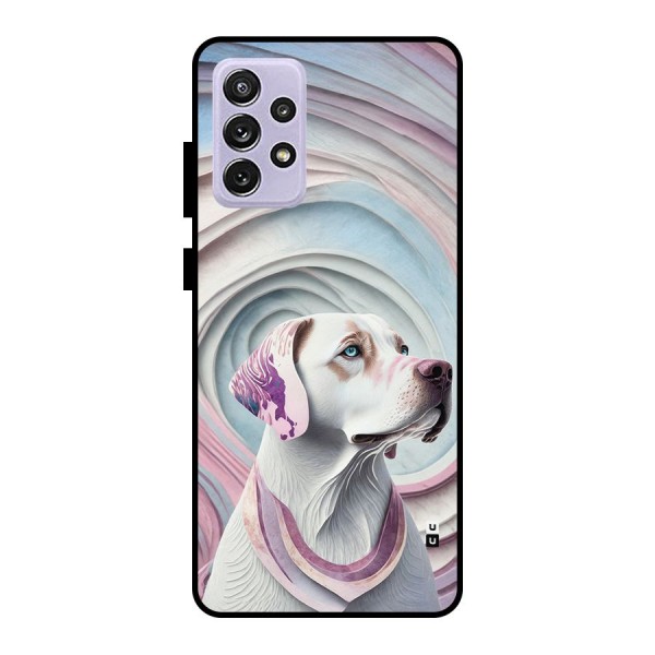 Eye Dog illustration Metal Back Case for Galaxy A72