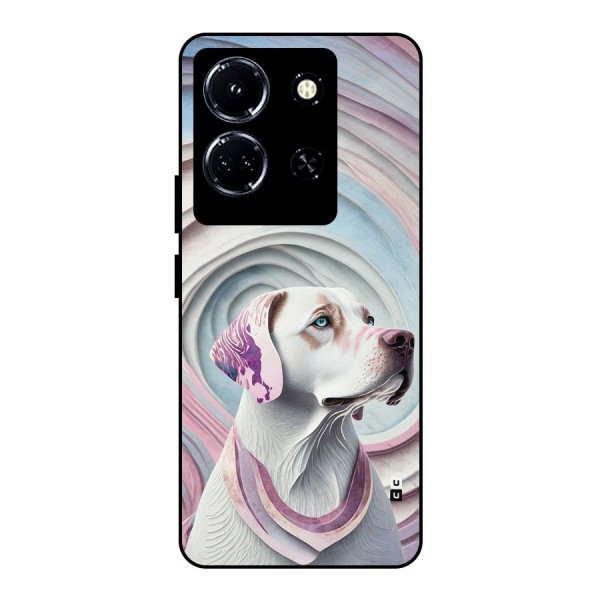 Eye Dog illustration Metal Back Case for Infinix Note 30 5G
