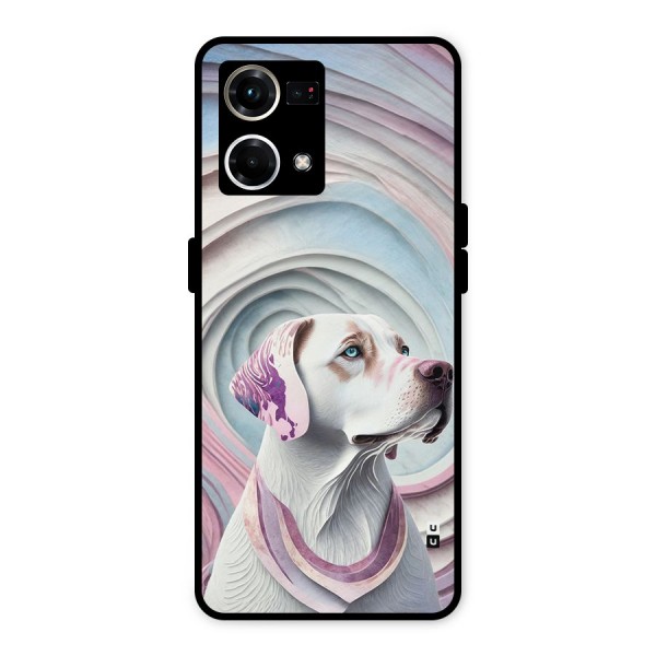 Eye Dog illustration Metal Back Case for Oppo F21 Pro 4G