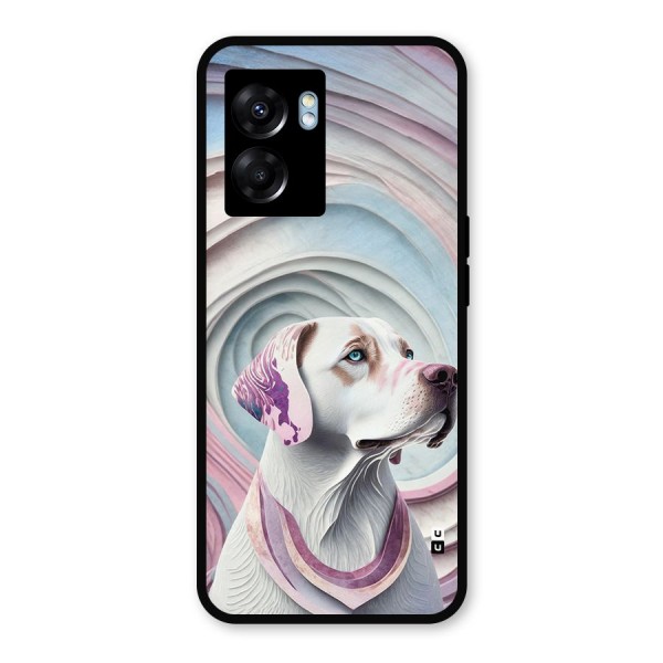 Eye Dog illustration Metal Back Case for Realme Narzo 50 5G