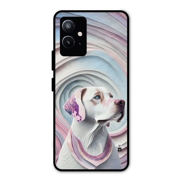 Eye Dog illustration Metal Back Case for Vivo T1 5G