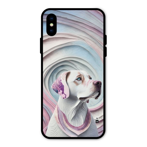 Eye Dog illustration Metal Back Case for iPhone X