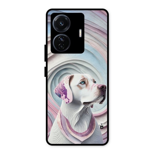 Eye Dog illustration Metal Back Case for iQOO Z6