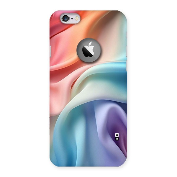 Fabric Pastel Back Case for iPhone 6 Logo Cut