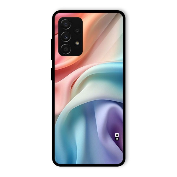 Fabric Pastel Glass Back Case for Galaxy A53 5G