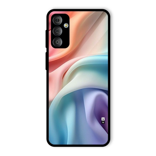 Fabric Pastel Glass Back Case for Galaxy F23