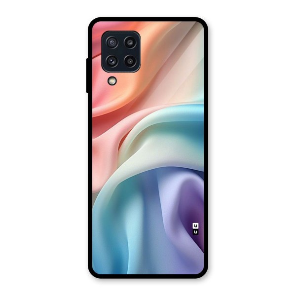 Fabric Pastel Glass Back Case for Galaxy M32