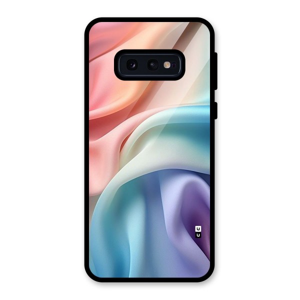 Fabric Pastel Glass Back Case for Galaxy S10e