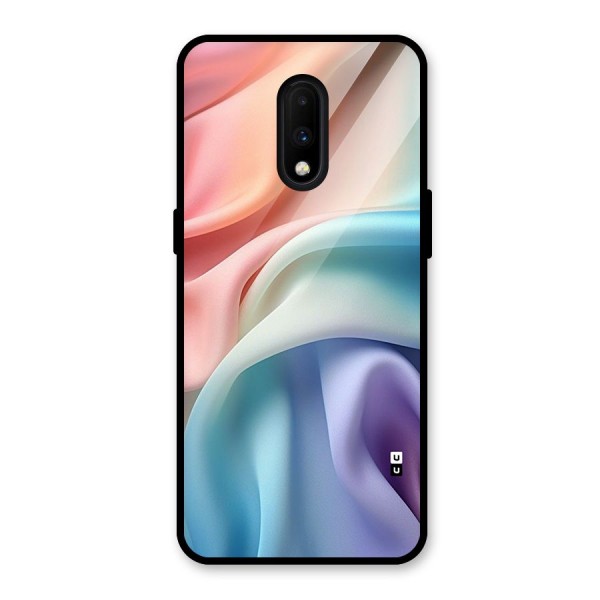 Fabric Pastel Glass Back Case for OnePlus 7