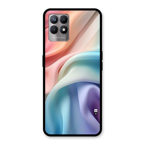 Fabric Pastel Glass Back Case for Realme Narzo 50