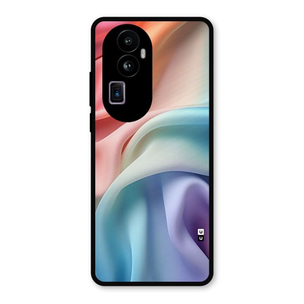 Fabric Pastel Metal Back Case for Oppo Reno10 Pro Plus