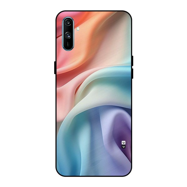 Fabric Pastel Metal Back Case for Realme C3
