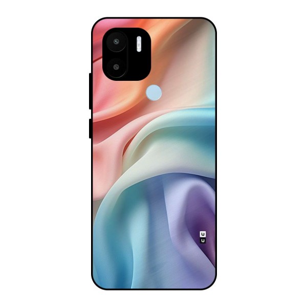 Fabric Pastel Metal Back Case for Redmi A1 Plus