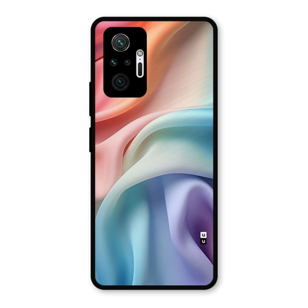 Fabric Pastel Metal Back Case for Redmi Note 10 Pro
