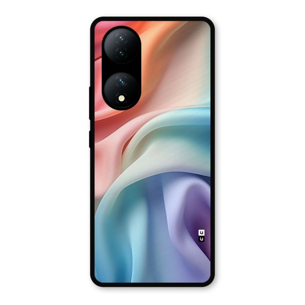 Fabric Pastel Metal Back Case for Vivo Y100