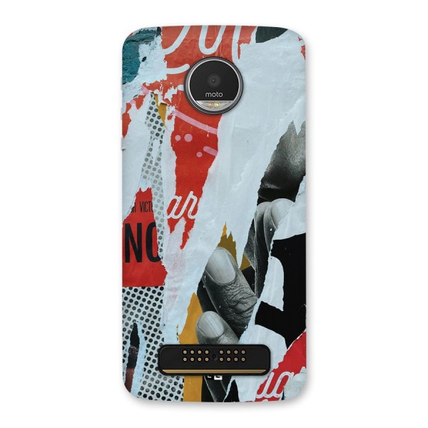 Fabulous Paper Cutout Back Case for Moto Z Play