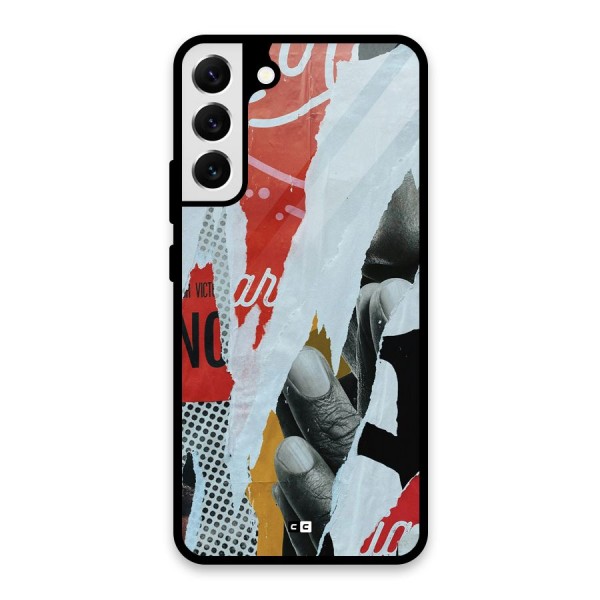 Fabulous Paper Cutout Glass Back Case for Galaxy S22 Plus 5G