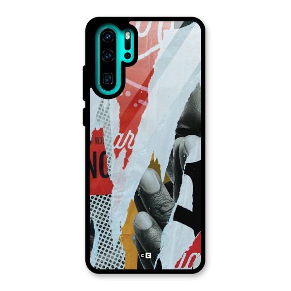 Fabulous Paper Cutout Glass Back Case for Huawei P30 Pro