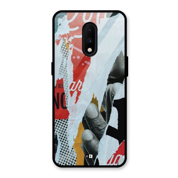 Fabulous Paper Cutout Glass Back Case for OnePlus 7