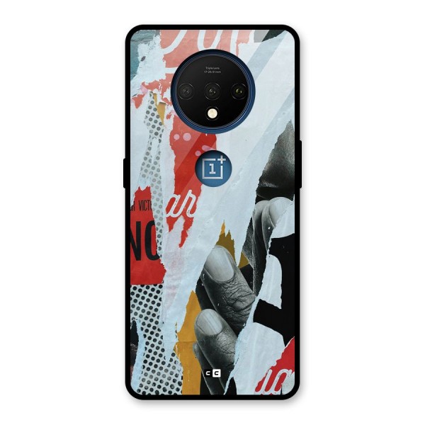 Fabulous Paper Cutout Glass Back Case for OnePlus 7T