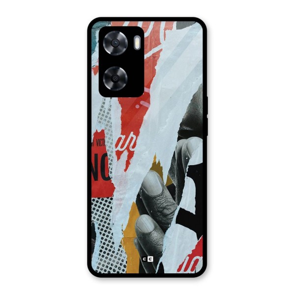 Fabulous Paper Cutout Glass Back Case for Oppo A57 2022