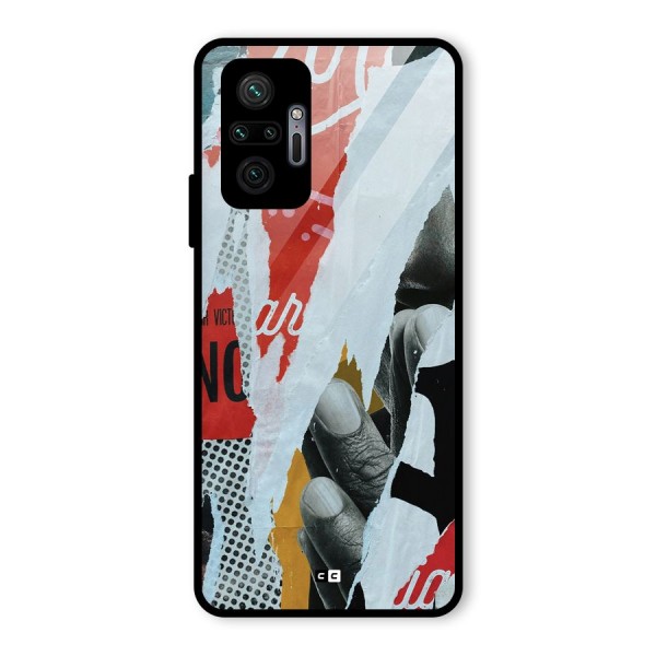 Fabulous Paper Cutout Glass Back Case for Redmi Note 10 Pro Max