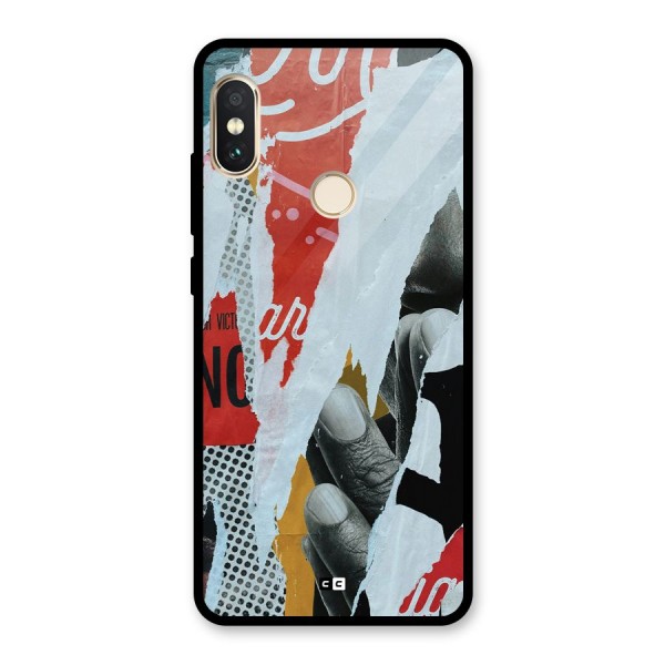 Fabulous Paper Cutout Glass Back Case for Redmi Note 5 Pro