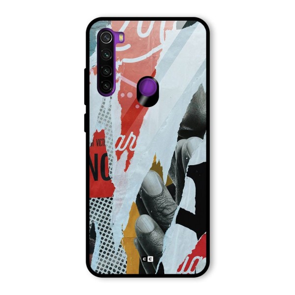 Fabulous Paper Cutout Glass Back Case for Redmi Note 8