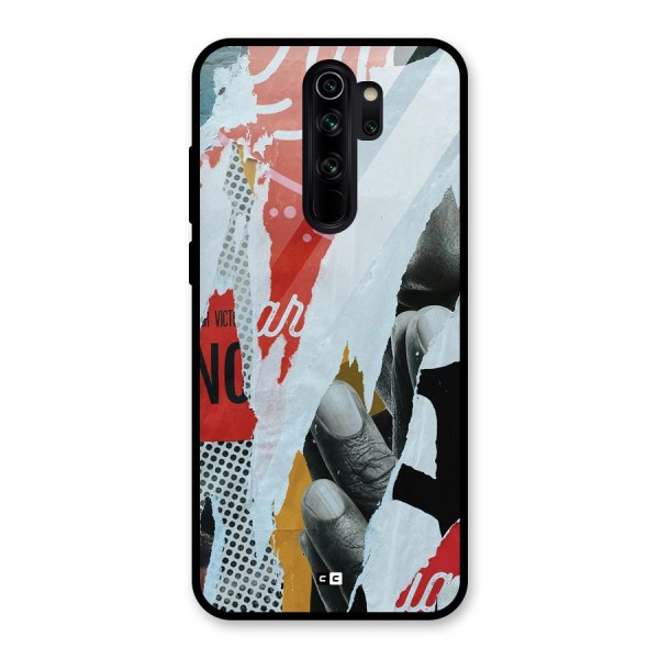 Fabulous Paper Cutout Glass Back Case for Redmi Note 8 Pro