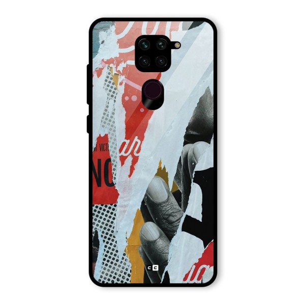 Fabulous Paper Cutout Glass Back Case for Redmi Note 9