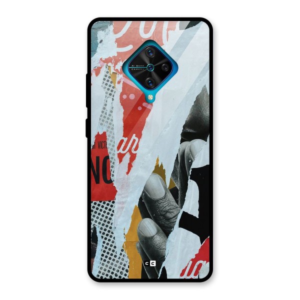 Fabulous Paper Cutout Glass Back Case for Vivo S1 Pro