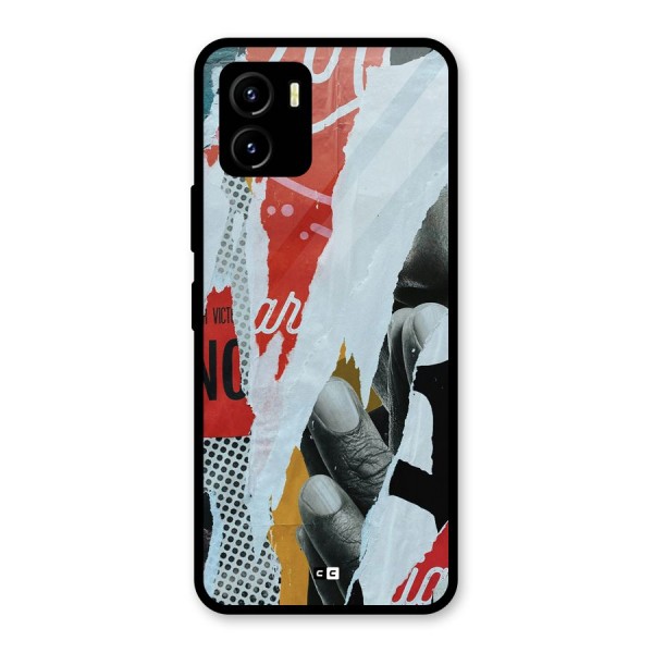 Fabulous Paper Cutout Glass Back Case for Vivo Y15s