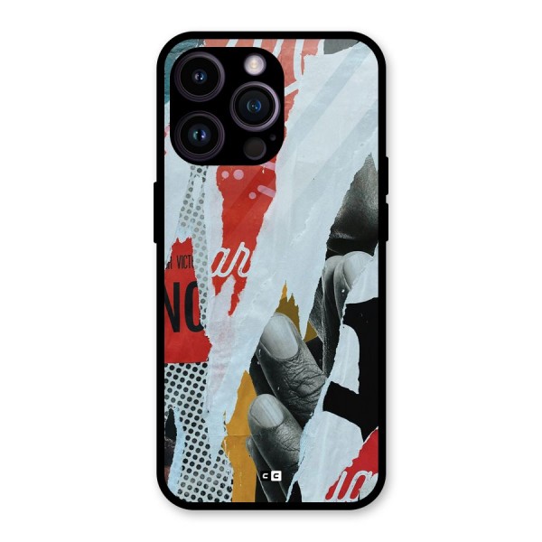 Fabulous Paper Cutout Glass Back Case for iPhone 14 Pro Max