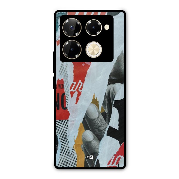 Fabulous Paper Cutout Metal Back Case for Infinix Note 40 Pro Plus