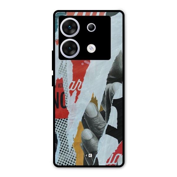 Fabulous Paper Cutout Metal Back Case for Infinix Zero 30 5G