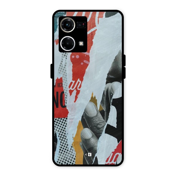 Fabulous Paper Cutout Metal Back Case for Oppo F21s Pro 4G
