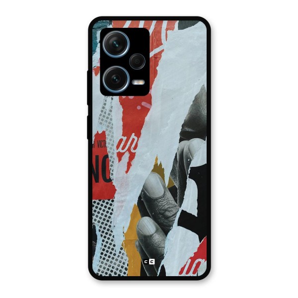 Fabulous Paper Cutout Metal Back Case for Redmi Note 12 Pro Plus 5G