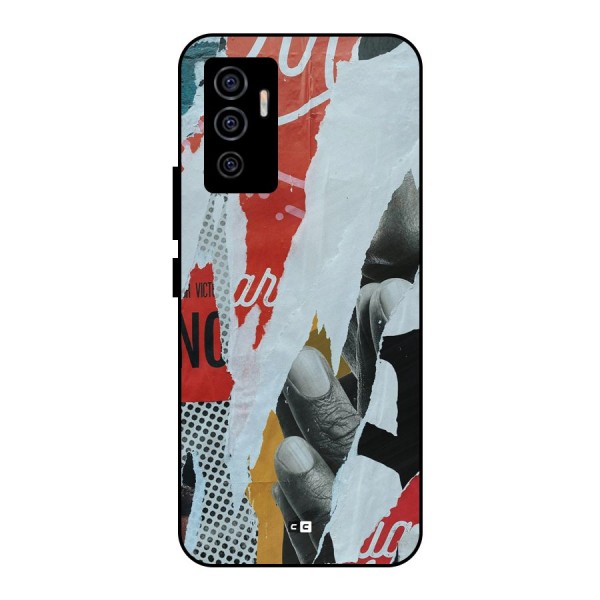 Fabulous Paper Cutout Metal Back Case for Vivo V23e