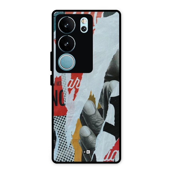 Fabulous Paper Cutout Metal Back Case for Vivo V29
