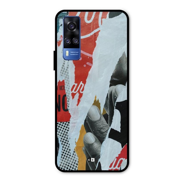 Fabulous Paper Cutout Metal Back Case for Vivo Y31