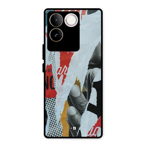 Fabulous Paper Cutout Metal Back Case for iQOO Z7 Pro