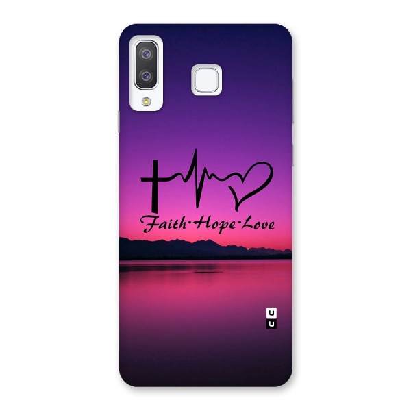 Faith Hope Love Evening Sky Back Case for Galaxy A8 Star