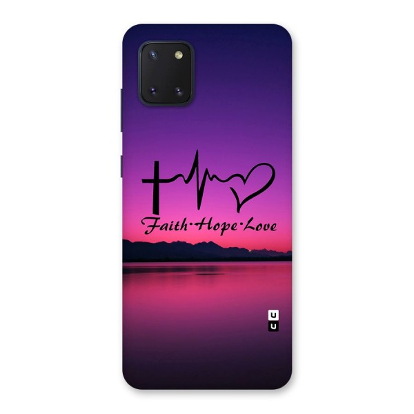 Faith Hope Love Evening Sky Back Case for Galaxy Note 10 Lite