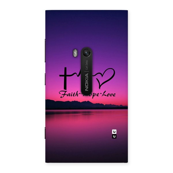 Faith Hope Love Evening Sky Back Case for Lumia 920