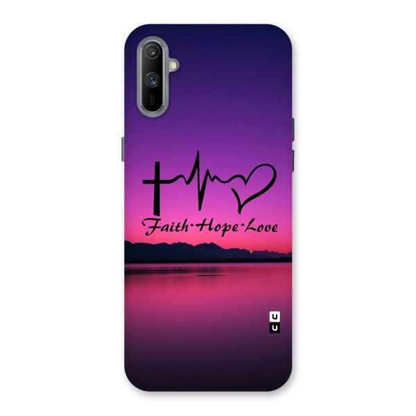 Faith Hope Love Evening Sky Back Case for Realme C3