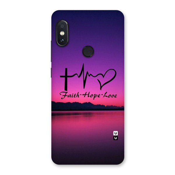 Faith Hope Love Evening Sky Back Case for Redmi Note 5 Pro
