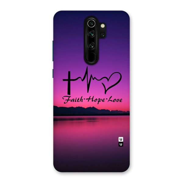 Faith Hope Love Evening Sky Back Case for Redmi Note 8 Pro