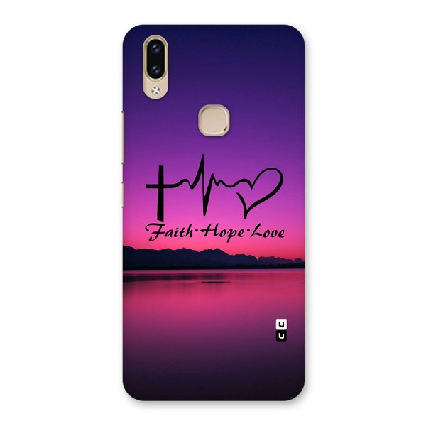 Faith Hope Love Evening Sky Back Case for Vivo V9